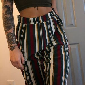 The 21 striped casual pants